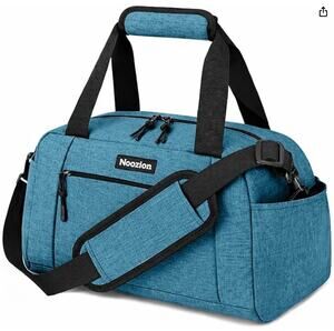 Small Lightweight Gym Bag, Carry On Mini Duffle Bag with Multiple Pockets- Blue